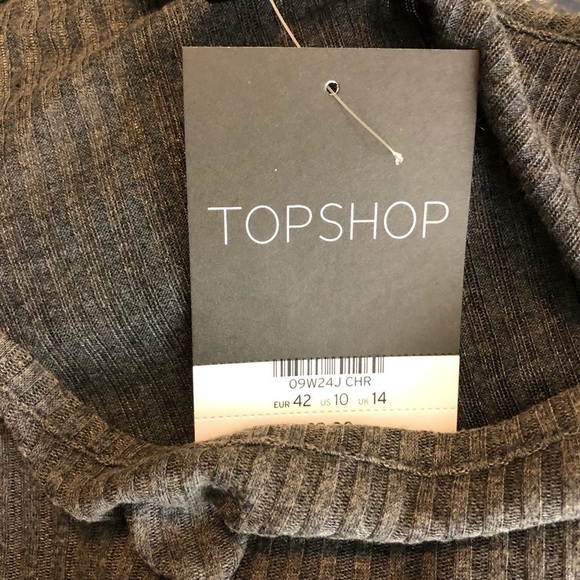 Women’s Topshop Washed Grey Shirt 10 US! - Picture 6 of 9